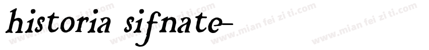 historia sifnate字体转换